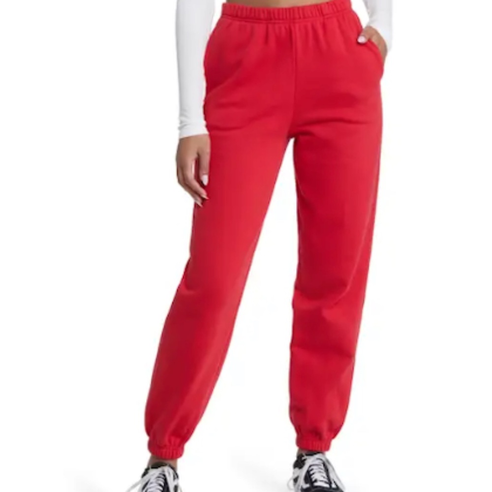 BP. Fleece Jogger Sweatpants – Red – Size XS